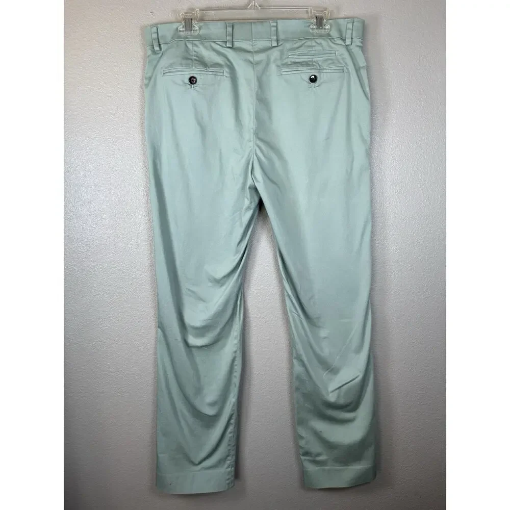 Murano‎ Mens Dress Pants Mens 34x32 Alex Fit Ultimate Modern Comfort Teal Green